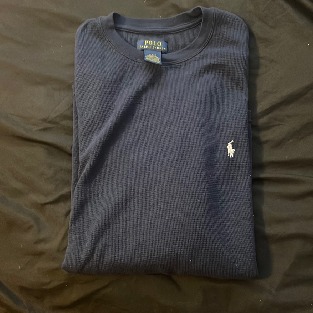LN POLO navy blue longsleeve thermal